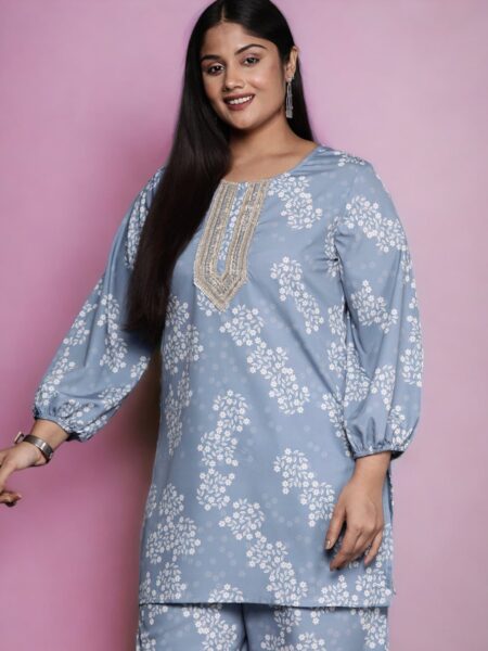 A PLUS BY AHALYAA Floral Printed Tunic