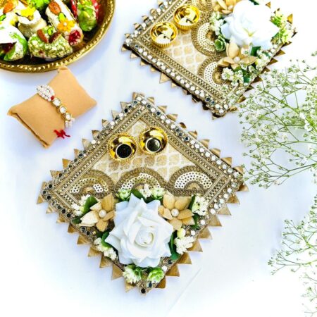 Floral Rakhi Stunning Thali Sets