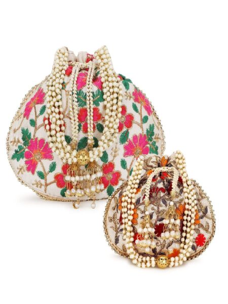 Anekaant Embroidered Potli Clutch