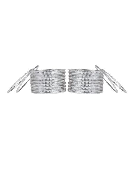 Arendelle Set Of 36 Silver-Toned Bangles