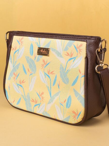 Birds Of Paradise Yellow Sling Bag