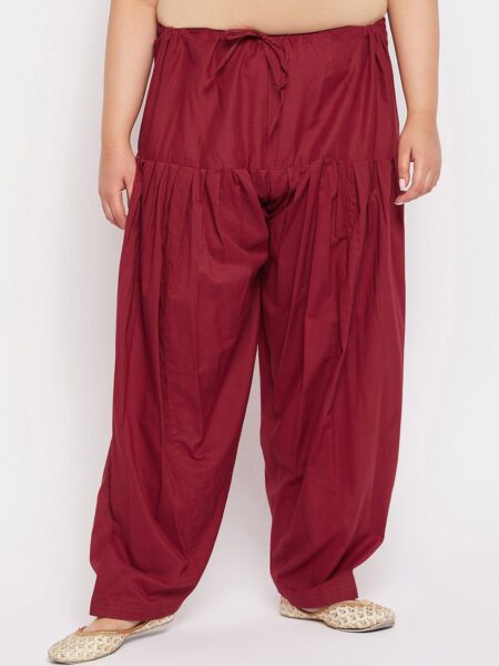 CLORA CREATION PLUS Size Cotton Patiala Salwar