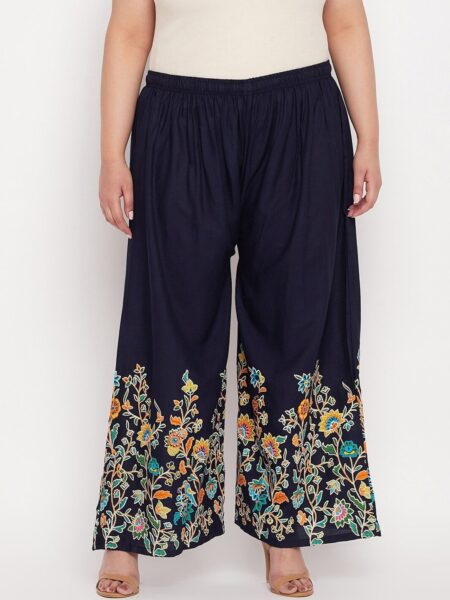 CLORA CREATION PLUS Women Floral Printed Palazzos