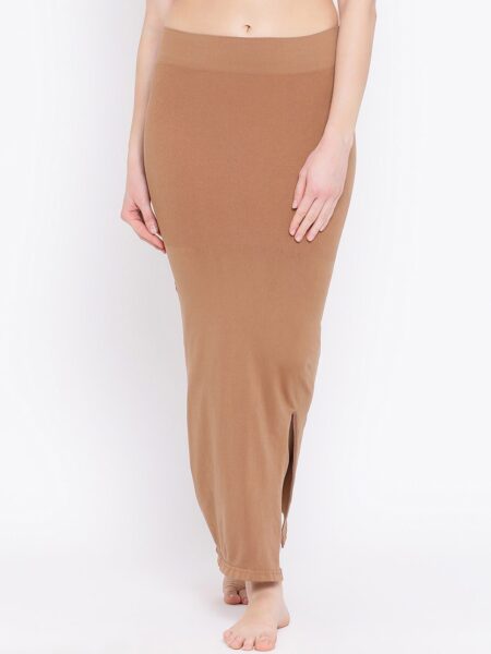 Clovia Women Beige Solid Saree Shapewear SW0023A24
