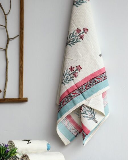 Elegant Hand Block Print Towel