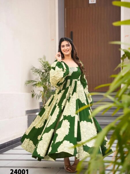 Beautiful Digital Printed Ethnic Gown