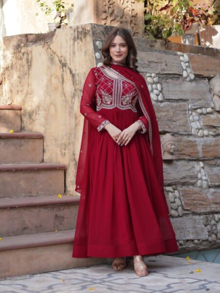 PREMIUM READYMADE GOWN COLLECTIONS - MAROON