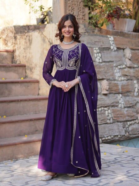 PREMIUM READYMADE GOWN COLLECTIONS - PURPLE
