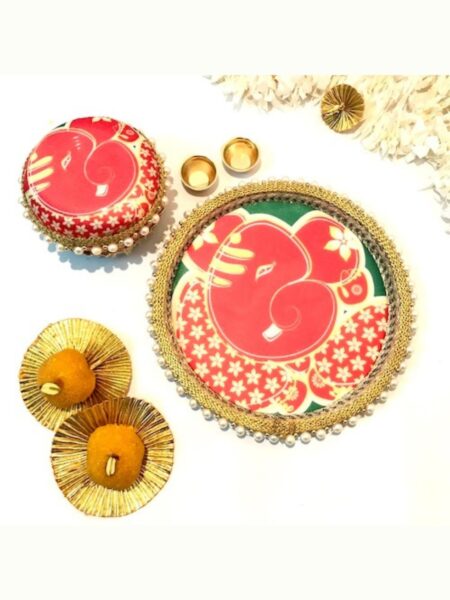 Ganpati Thali with Sweet Box