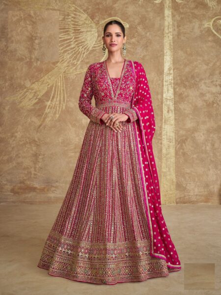 Glamorous Festival Wear Semi-Stitched Salwar Suit Collection - Pink