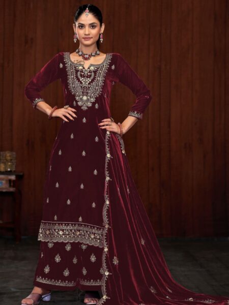 Glamorous Festival Wear Suit Collection - Maroon