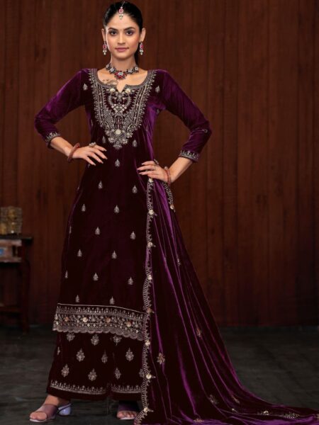 Glamorous Festival Wear Suit Collection - Purple