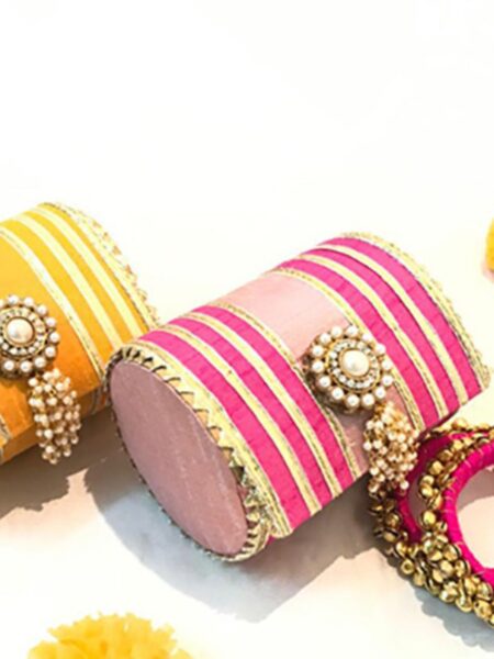 Gotta Patti Bangle Boxes Pink