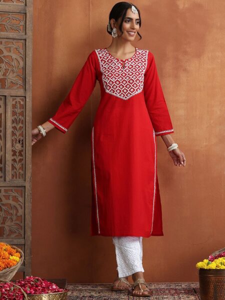 House of Chikankari Woven Kurta