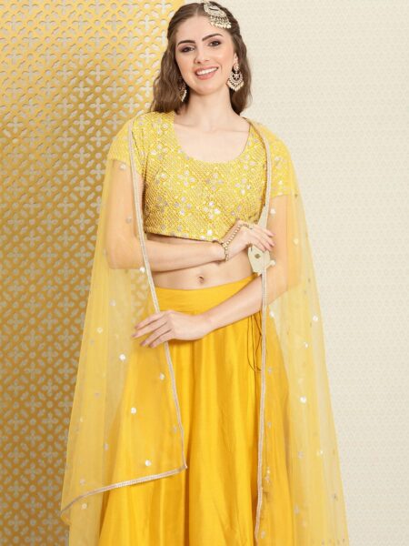 House of Pataudi  Jashn Embroidered Sequinned Ready to Wear Lehenga & Blouse With Dupatta