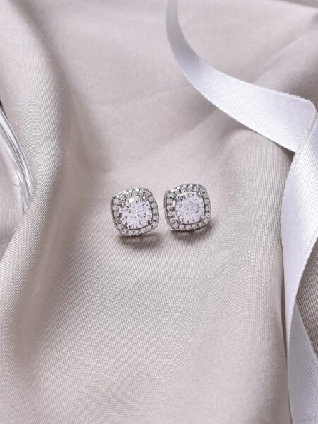 JOKER & WITCH Silver-Toned Contemporary Studs Earrings
