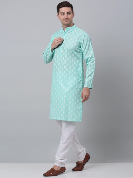 Jompers Ethnic Motifs Printed Regular Kurta With Churidar
