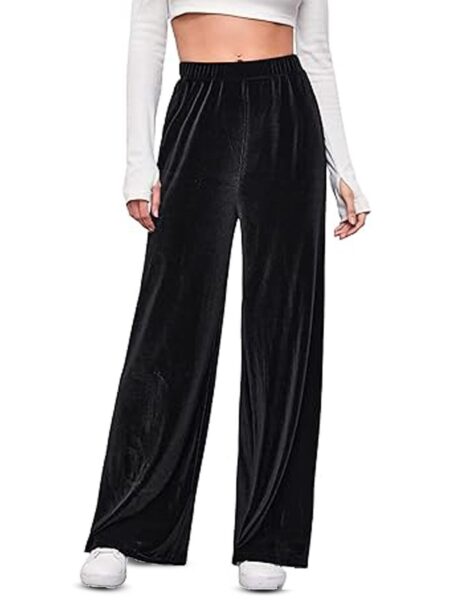 KEX Women Velvet Palazzos
