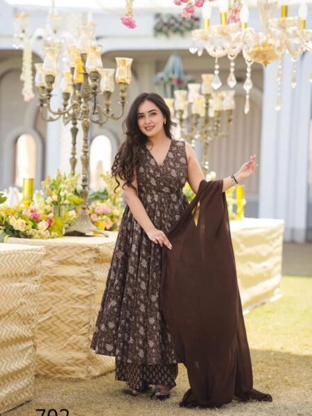 Designer 3pcs Beautiful Printed Kurta & Kurti, Bottom With Dupatta Collection