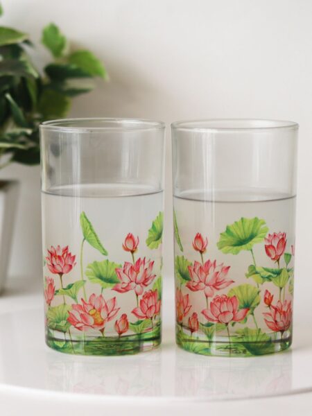 Lotus Field Tumblers - Set of 2