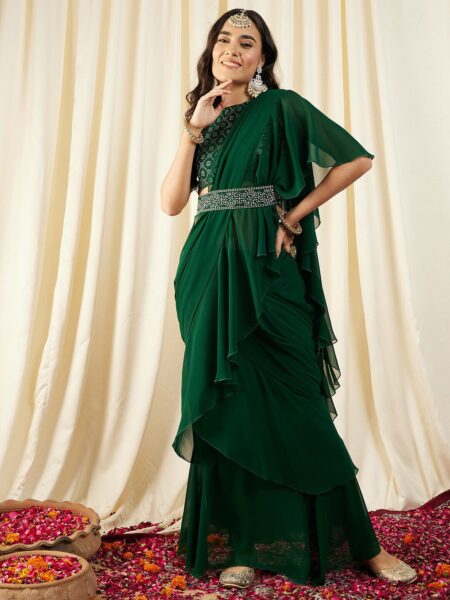 MABISH by Sonal Jain Poly Georgette Ready to Wear Saree