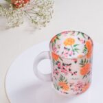 Marigold Frosted Glass Mug