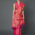 Mitera Pink Woven Design Banarasi Saree
