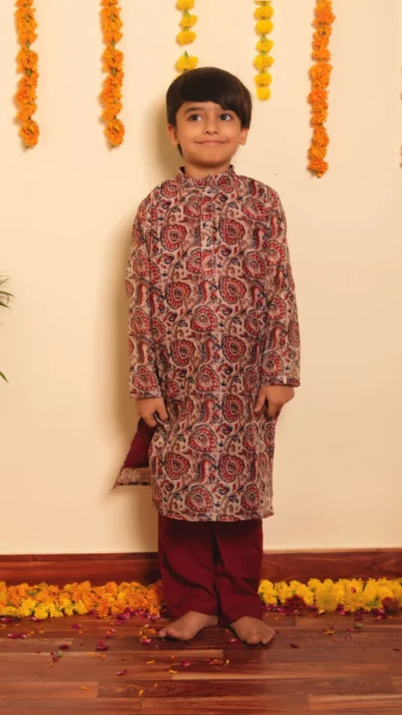 BACHPAN GULBAGH KURTA PANT SET
