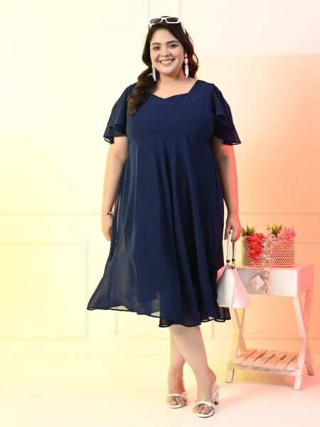 PrettyPlus by Desinoor.com Women Plus Size  Fit & Flare Dress