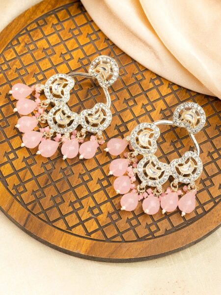 Priyaasi Gold-Plated Contemporary Drop Earrings