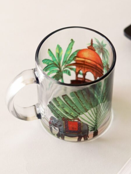Royal Elephant Glass Mug