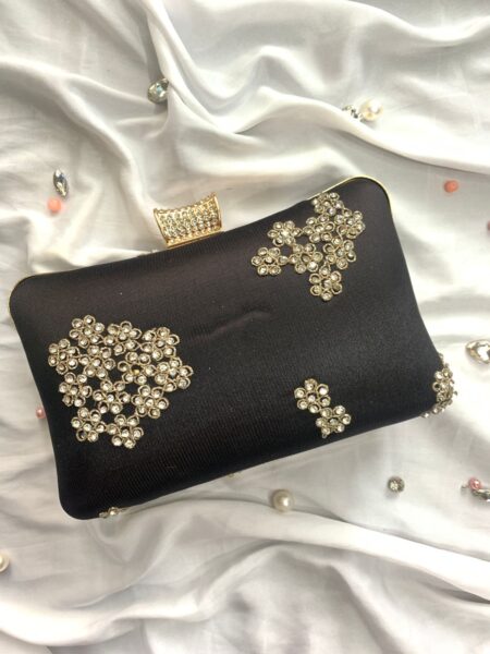 Stones Clutches Black