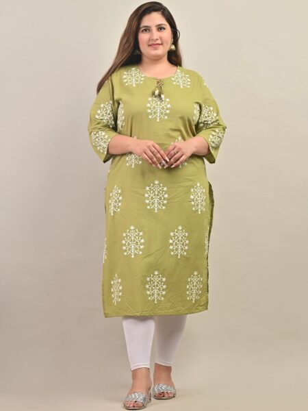 Swasti Floral Printed Cotton Kurta