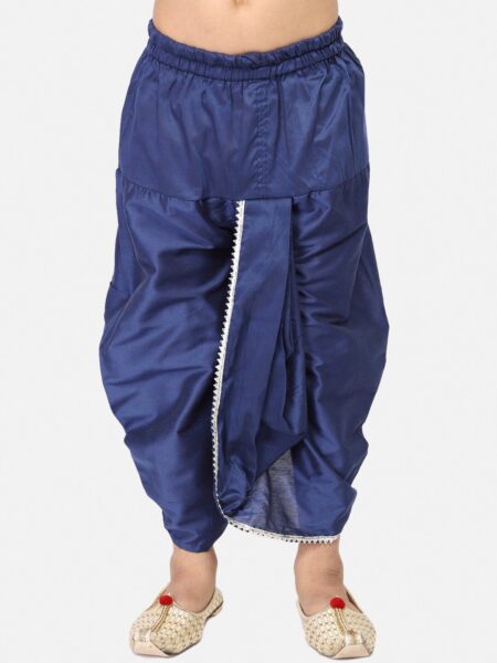 TABARD Boys Blue Solid Dhoti