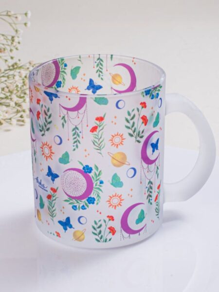 The Moon Child Frosted Glass Mug