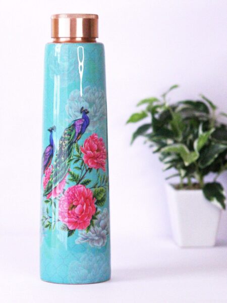 The Royal Peacock Copper bottle