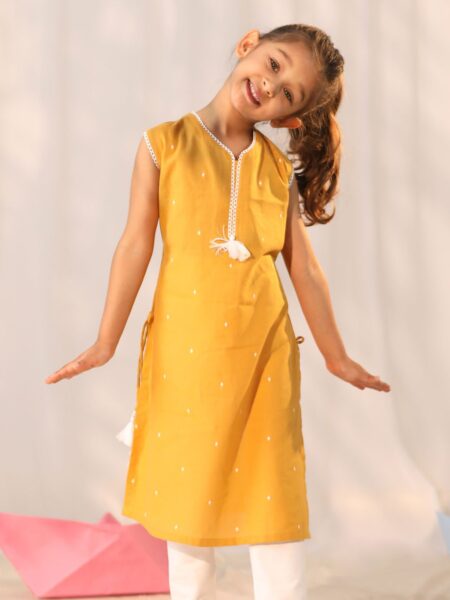 Girls' Mustard Only Kurta