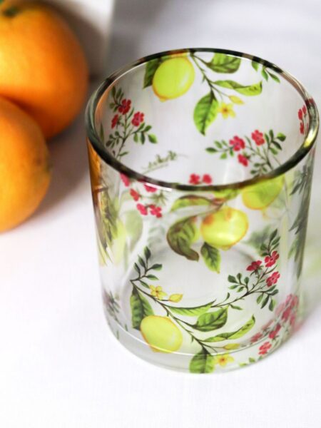 Zesty Lemon Beverage Glasses - Set of 2