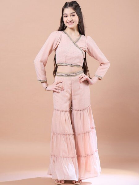 pspeaches Girls Top with Palazzos