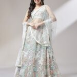 Panchhi Net Multi-Sequins Work Semi-Stitched Lehenga