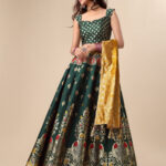 PURVAJA Ready to Wear Lehenga & Unstitched Blouse With Dupatta