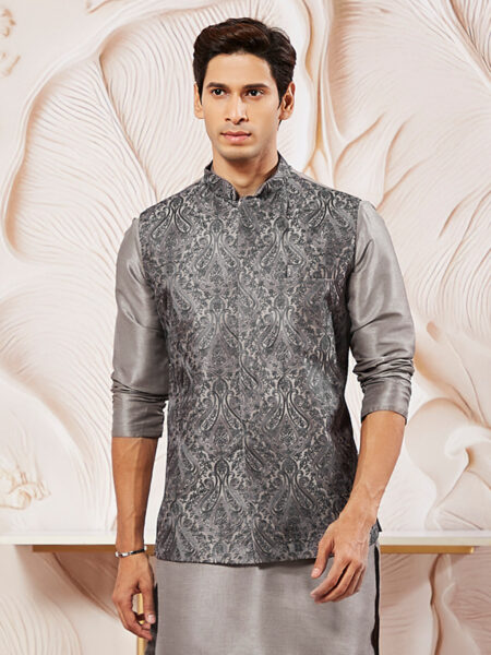 Men's Gray - Nehru Jacket