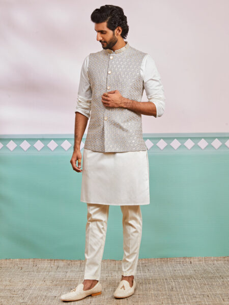 Men's Gray - Nehru Jacket Only