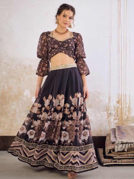 Printed Ready to Wear Lehenga &