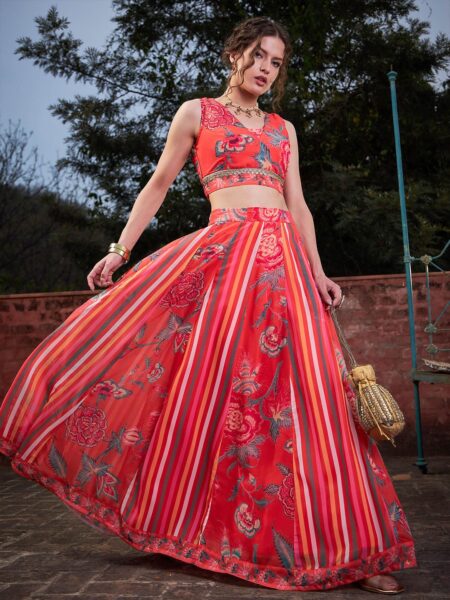 Printed Ready to Wear Lehenga & Choli